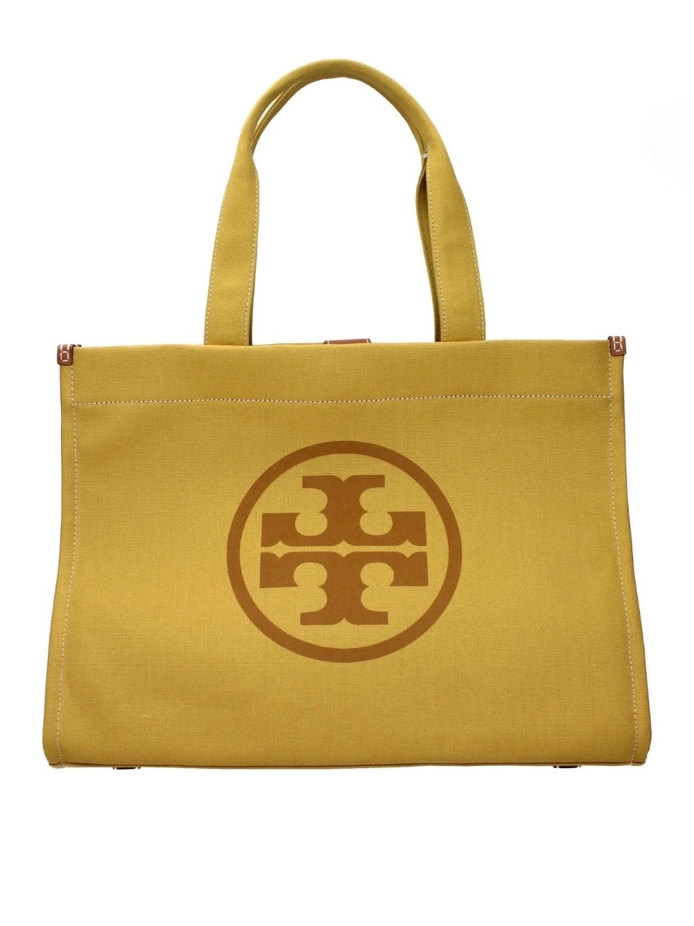 TORY BURCH ELLA TOTE BAG - CROWN COLORED - EXCELLENT CONDITION